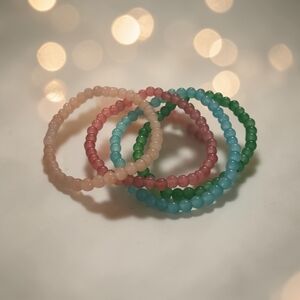 Colorful Beaded Bracelets Set